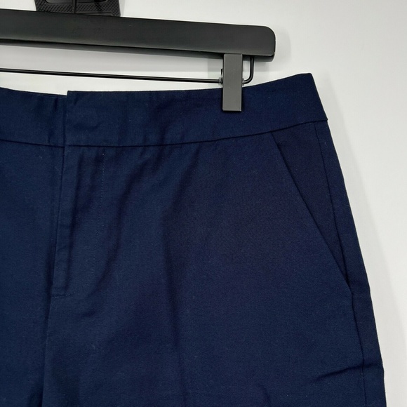 Lauren Ralph Lauren Shorts Womens 10 Petite Bermuda Navy Blue High Rise Cotton - Picture 3 of 7